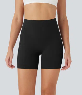 Halara UltraSculpt™* Halara UltraSculpt™ High Waisted Butt Lifting Tummy Control Pocket Shaping Training Biker Shorts 5''