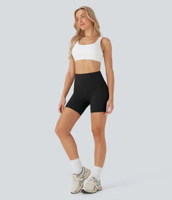 Halara UltraSculpt™* Halara UltraSculpt™ High Waisted Butt Lifting Tummy Control Pocket Shaping Training Biker Shorts 5''