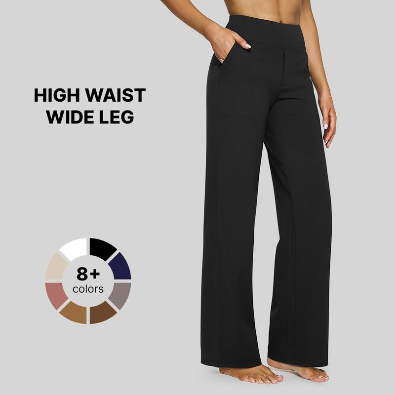 Loose High-Waist Wide-Leg Pants with Pockets