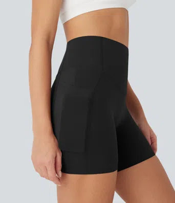 Halara UltraSculpt™* Halara UltraSculpt™ High Waisted Butt Lifting Tummy Control Pocket Shaping Training Biker Shorts 5''