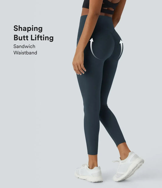 Holara UltraSculpt™ SoCinched High-Waist Tummy Control Butt-Lifting Leggings with Pockets