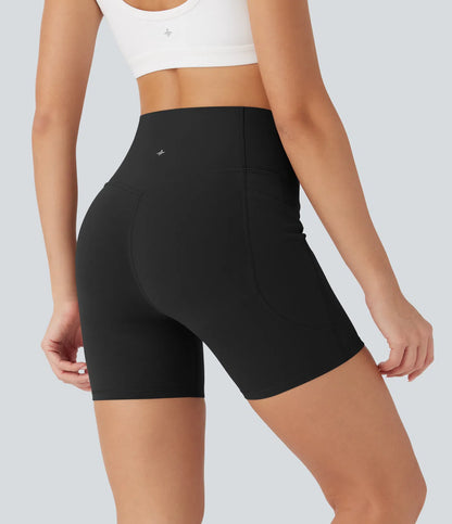 Halara UltraSculpt™* Halara UltraSculpt™ High Waisted Butt Lifting Tummy Control Pocket Shaping Training Biker Shorts 5''