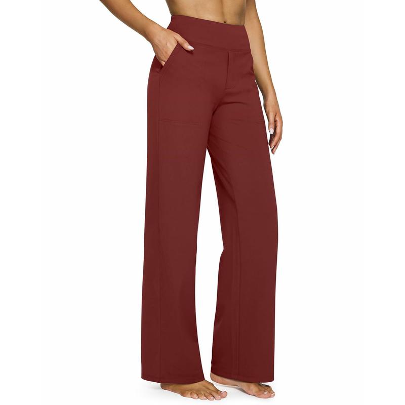 Loose High-Waist Wide-Leg Pants with Pockets