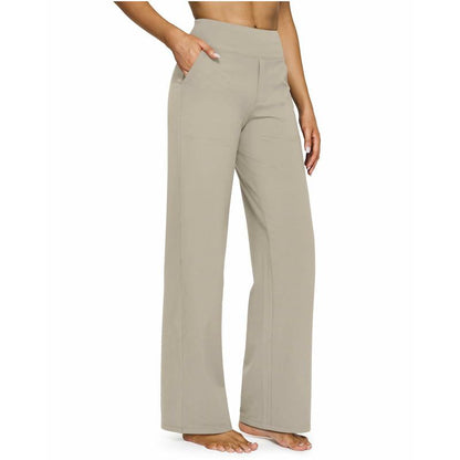 Loose High-Waist Wide-Leg Pants with Pockets