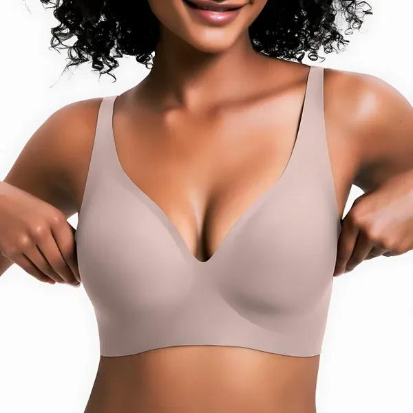 TheHolaras™ Vivid Bloom V-Neck Wireless Bra - Comfort & Lift for Women (VB)