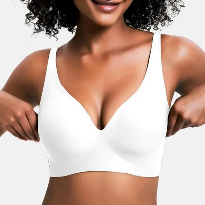 TheHolaras™ Vivid Bloom V-Neck Wireless Bra - Comfort & Lift for Women (VB)