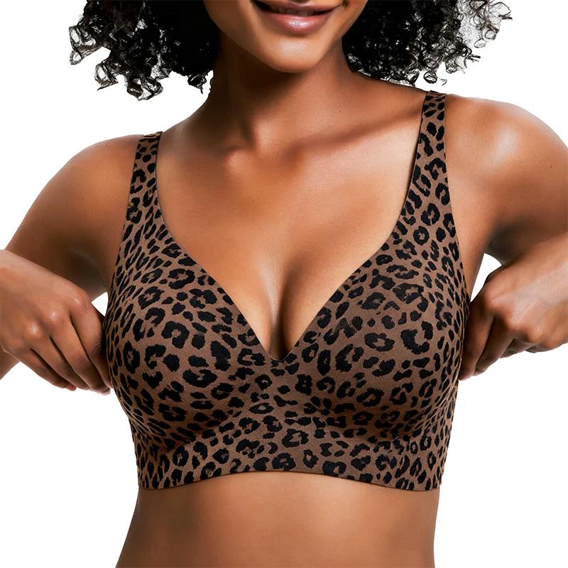 Vivid Bloom V-Neck Wireless Bra - Comfort & Lift for Women (VB)