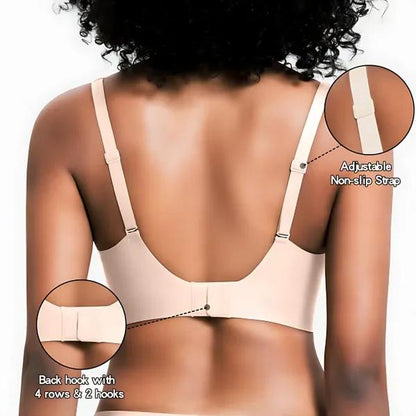 Vivid Bloom V-Neck Wireless Bra - Comfort & Lift for Women (VB)