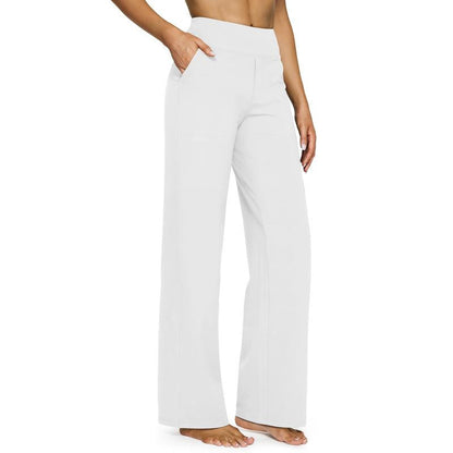 Loose High-Waist Wide-Leg Pants with Pockets