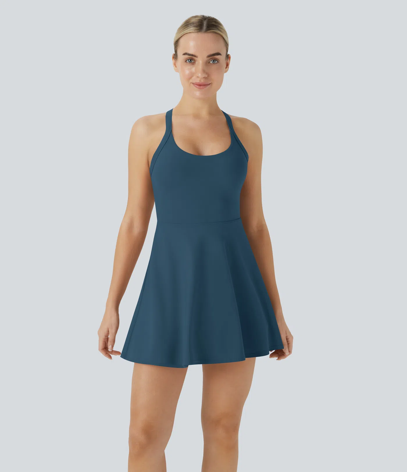 SoftlyZero™ Airy Backless Twist Dance Dress | Cool Touch Active Dress – Easy Peezy Edition