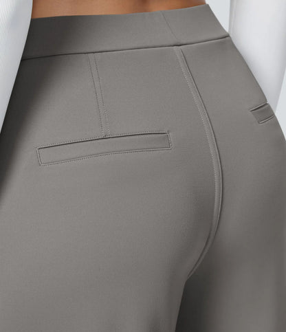DayStretch High Waisted Pocket Straight Leg Work Pants
