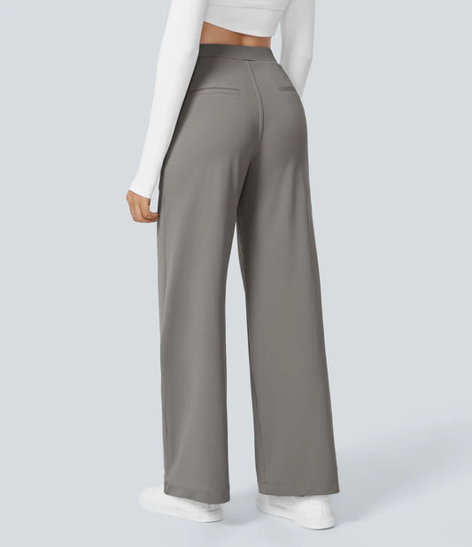 DayStretch High Waisted Pocket Straight Leg Work Pants