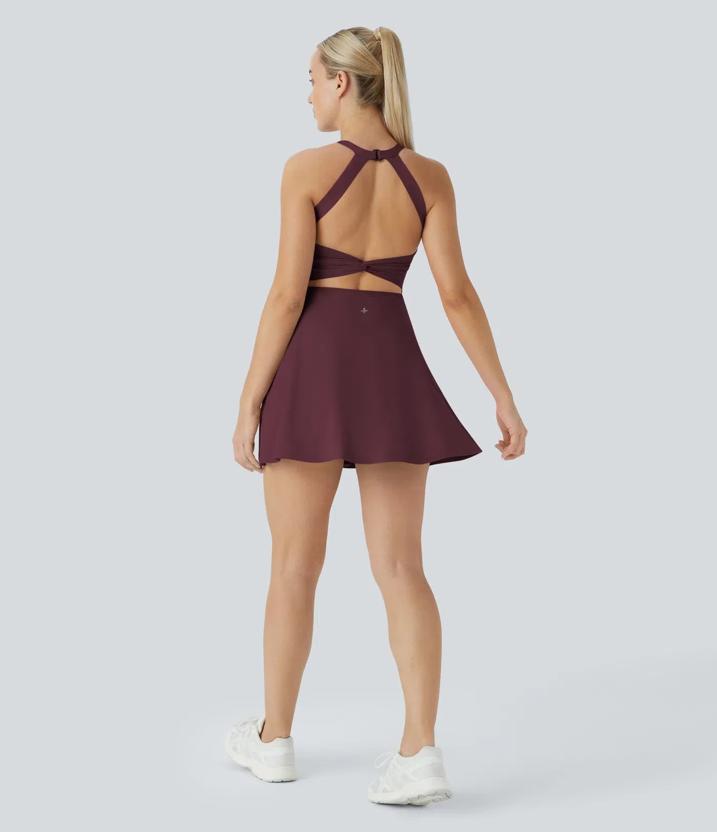 SoftlyZero™ Airy Backless Twist Dance Dress | Cool Touch Active Dress – Easy Peezy Edition