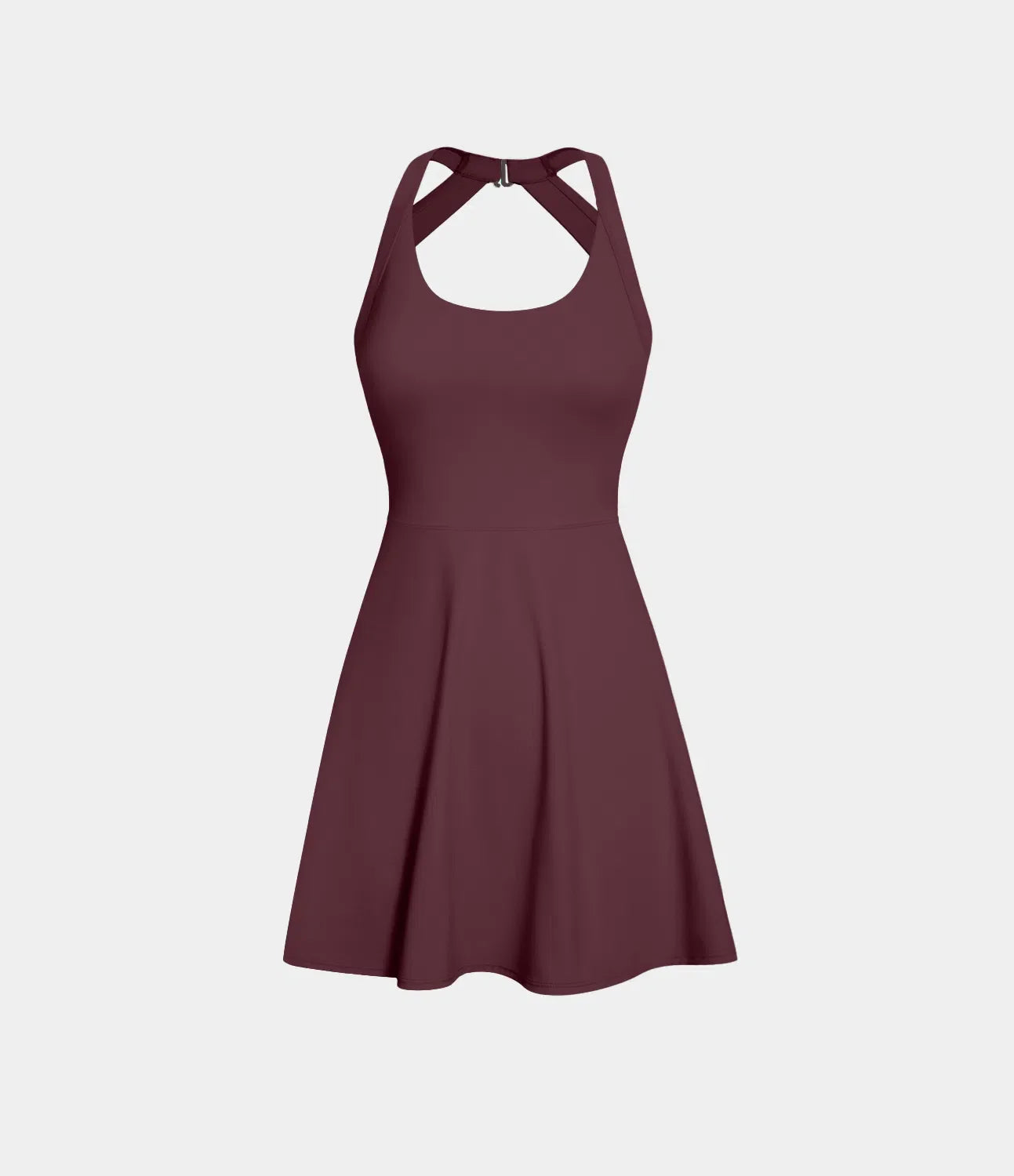 SoftlyZero™ Airy Backless Twist Dance Dress | Cool Touch Active Dress – Easy Peezy Edition