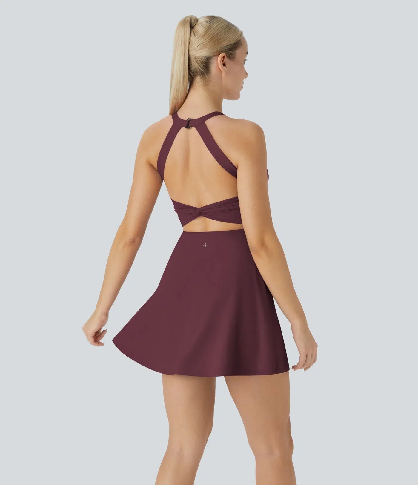 SoftlyZero™ Airy Backless Twist Dance Dress | Cool Touch Active Dress – Easy Peezy Edition