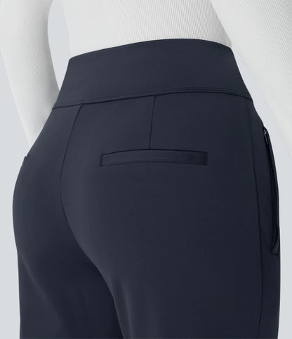 Halara Flex™ DayStretch Mid Rise Side Zipper Pocket Work Flare Pants