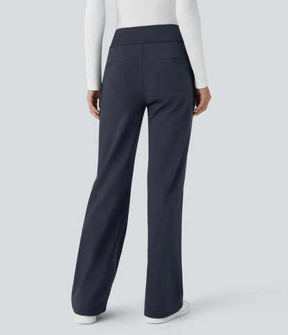 Halara Flex™ DayStretch Mid Rise Side Zipper Pocket Work Flare Pants