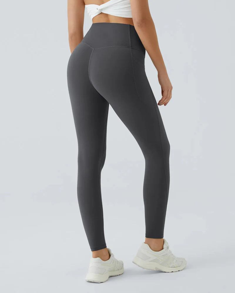 UltraSculptSoCinched High-Waist Tummy Control Butt-Lifting Leggings with Pockets