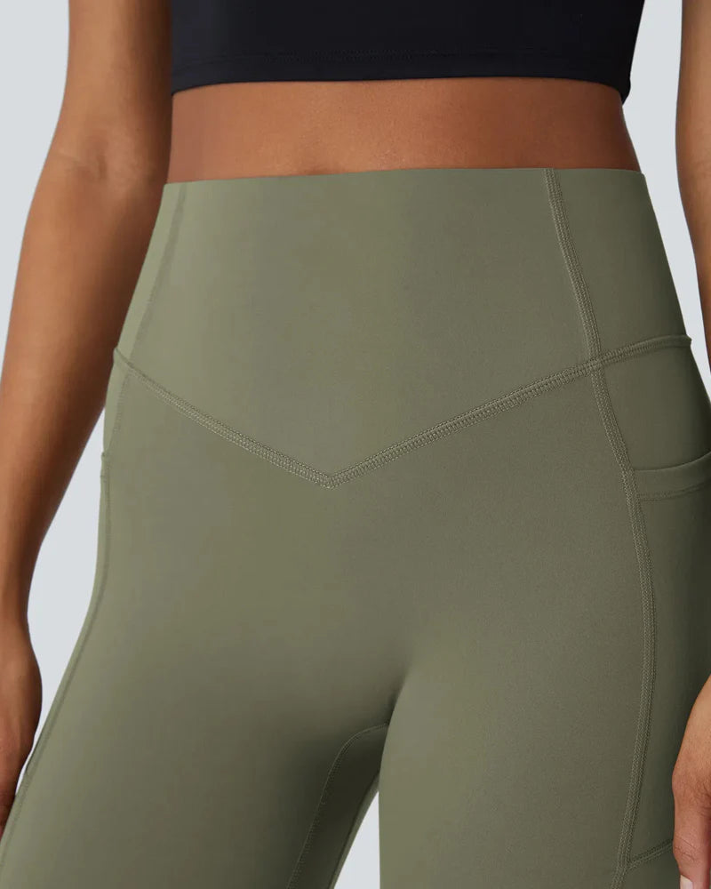 UltraSculptSoCinched High-Waist Tummy Control Butt-Lifting Leggings with Pockets
