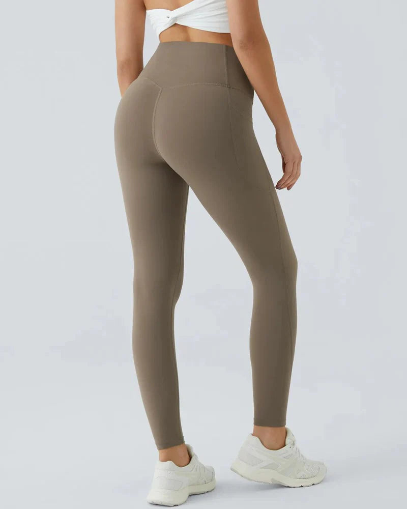 UltraSculptSoCinched High-Waist Tummy Control Butt-Lifting Leggings with Pockets