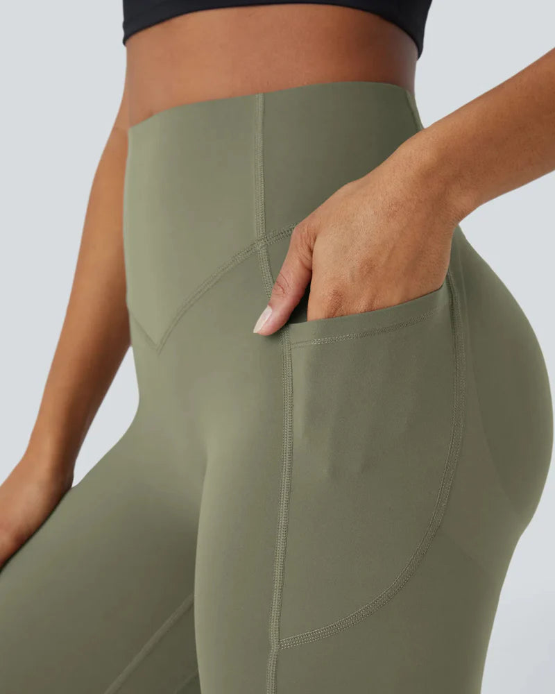 UltraSculptSoCinched High-Waist Tummy Control Butt-Lifting Leggings with Pockets